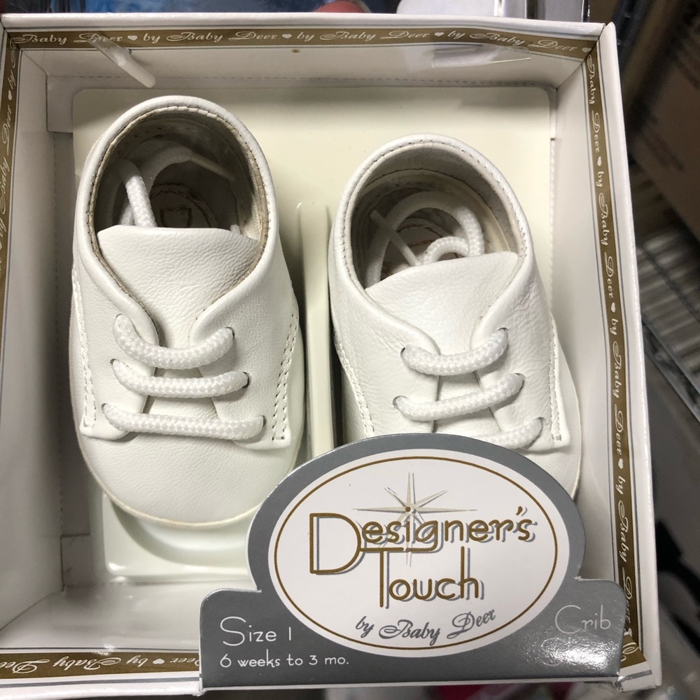 Baby boy shoes - White leather